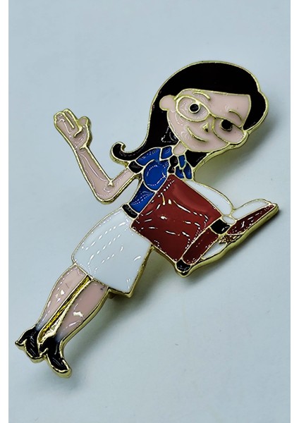 Öğretmen Karakterli Kitap Okuyan Broş – Sevimli Öğretmen Temalı Brooch modelleri