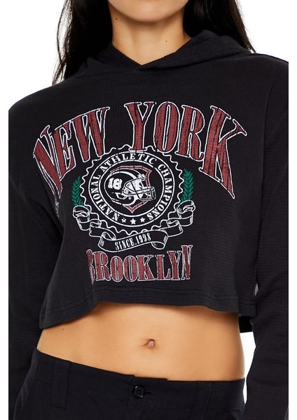 Baskılı Crop Sweatshirt indirimleri