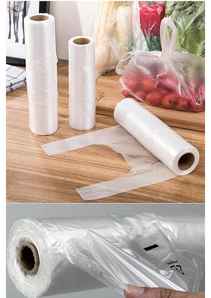 Rulo Şeffaf Market Poşet Torba - Hışır Atlet Poşet -Küçük Boy - 200 Adetlik 1 Rulo indirimleri