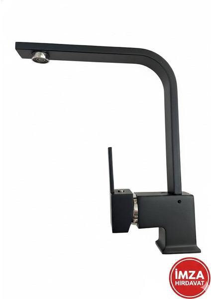 Armatür Manolya Lavabo Bataryası (Siyah)