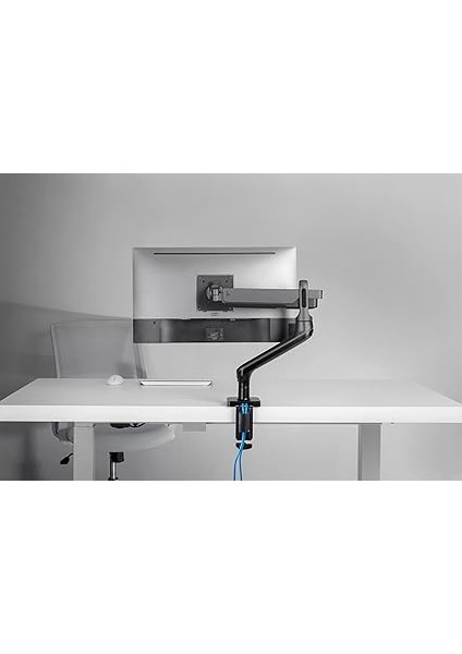 Monitör Tutucu - Masa Kelepçesi - Tekli Montaj - Gazlı Amortisör - Entegre USB Bağlantı Noktaları - 32 Inçe Kadar - Uzay Grisi fırsatları