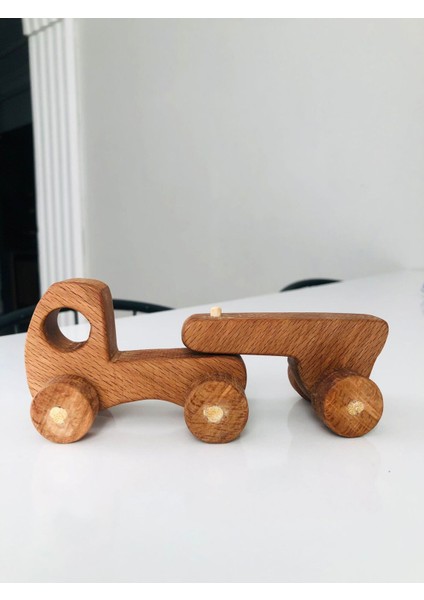 Renkli Ahşap Montessori Ağaç Çekmeli Araba, Çocuklar Için Güvenli ve Eğlenceli Oyuncak fiyatları