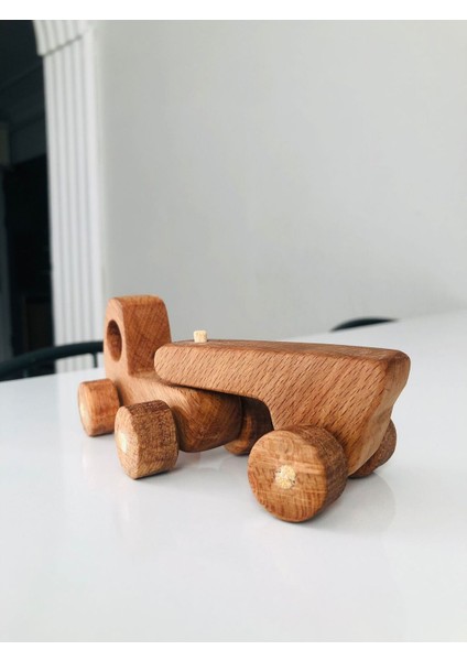 Renkli Ahşap Montessori Ağaç Çekmeli Araba, Çocuklar Için Güvenli ve Eğlenceli Oyuncak fırsatları