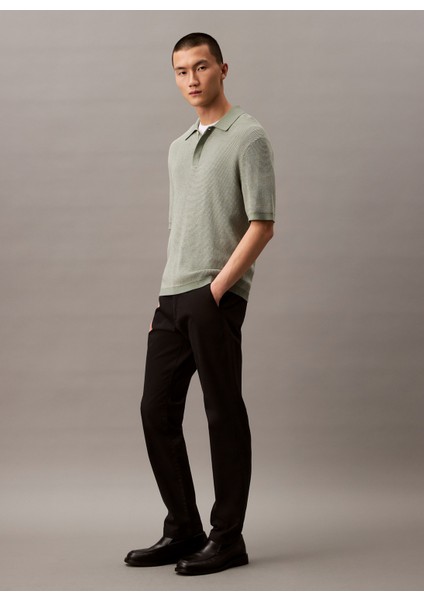 Siyah Erkek Normal Pantolon LV040EM633UB1_SLIM Cotton Stretch C