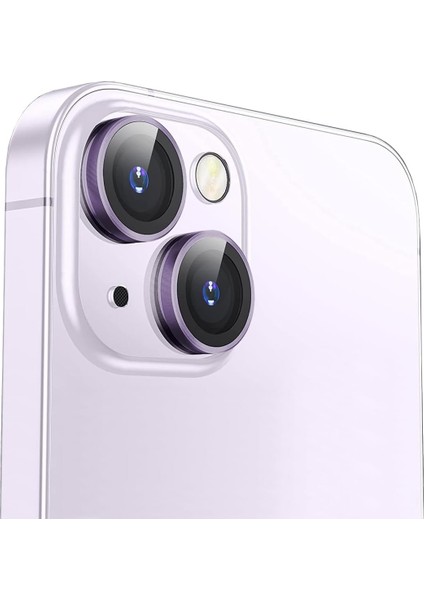 Apple iPhone 13 Gerçek Cam Safir Lens Koruma Mor fiyatları