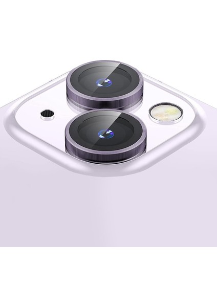 Apple iPhone 13 Gerçek Cam Safir Lens Koruma Mor modelleri