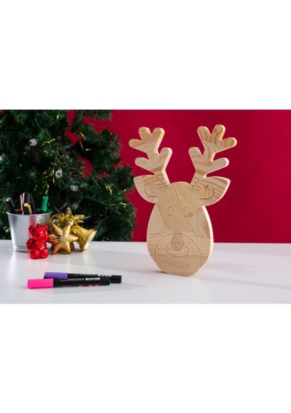 Ahşap Puzzle Geyik Serisi, Hobi ve Boyama, Yılbaşı ve Kış Temalı, 102 Parça