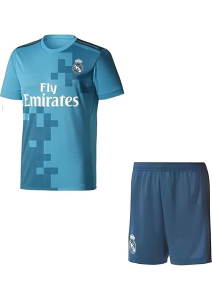 Ronaldo Realmadri'd Turkuaz Ronaldo 2018 Sezon Futbol Çocuk Forması 2'li Set fiyatları
