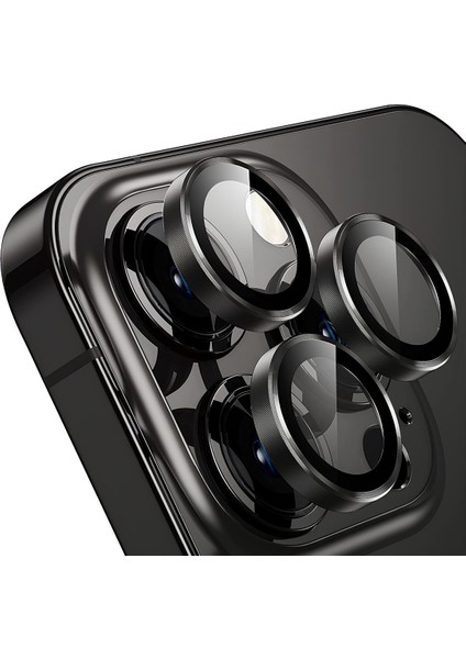 Apple iPhone 13 Pro Gerçek Cam Safir Lens Koruma Siyah
