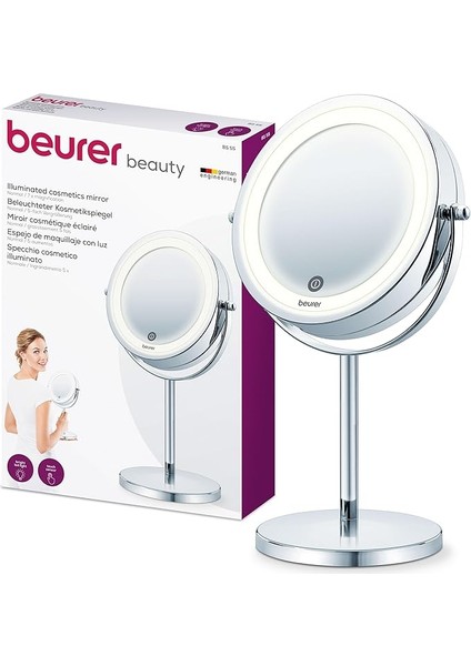 Bs 55 Kozmetik Aynası, Metal, Krom