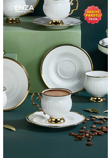 Mihrap 6 Kişilik Porselen Fincan Takımı modelleri