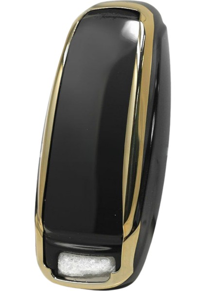 Audi Smart A4 A5 Q5 A6 A7 A8 Uyumlu 3 Buton Nano Silikon Kılıf Siyah-Gold fırsatları