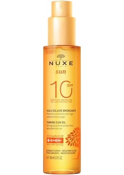 Güneş Bronzlaştırıcı Yüz ve Vücut Yağı Spf 10 150 ml