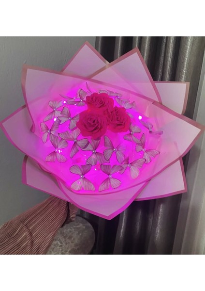 Pembe Kelebek Buketi