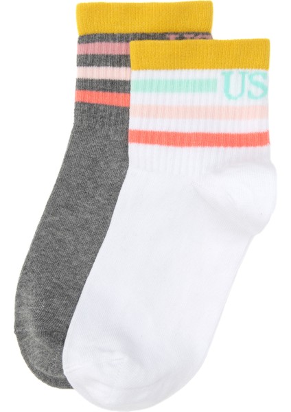 Kadın Gri Melanj Çorap 50318015-VR086