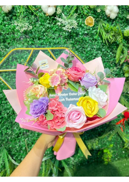 Aynalı Buketi Karışık Renk