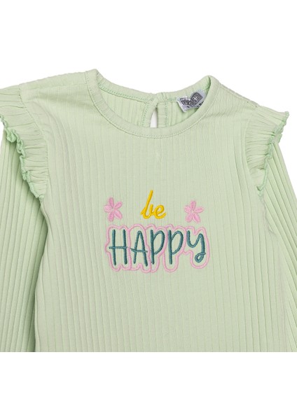 Kız Bebek Bluz-Tayt Kaşkorse Bisiklet Yaka Uzun Kol Reçme Paça modelleri