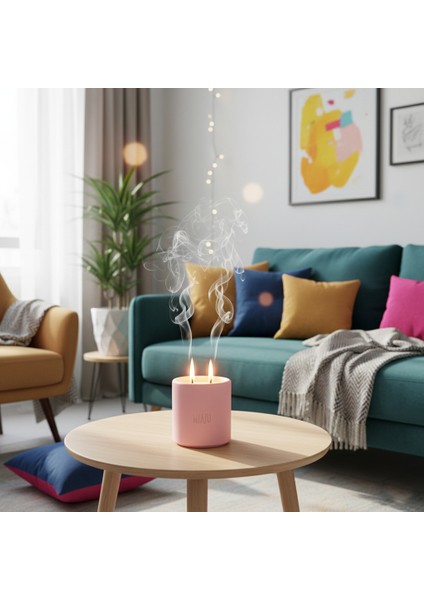 Romantik Anların Tanığı, Çift Alevli Özel Mum, Sevgiliye Unutulmaz Hediyelik Hatıra, Pembe Renk fiyatları