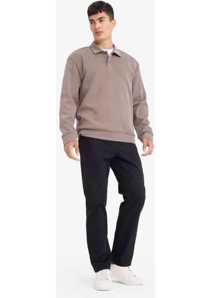 Regular Fit Polo Yaka SWEATSHIRT E9628AX25AU fiyatları