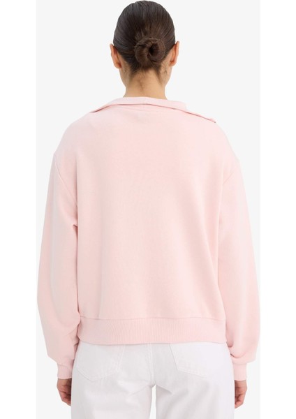 Regular Fit Yarım Fermuarlı Balıkçı Yaka Basic Düz SWEATSHIRT G4761AX25WN indirimleri