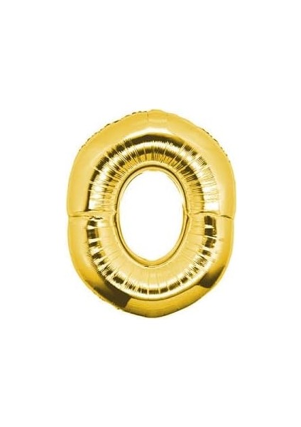 Marifetlerim - 0 Rakamı Altın Folyo Balon 40 Inch 90 cm