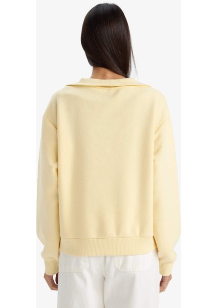 Regular Fit Yarım Fermuarlı Balıkçı Yaka Basic Düz SWEATSHIRT G4761AX25WN indirimleri