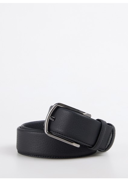 Fbk 012 4cm Flt Spor Siyah Siyah Erkek Deri Kemer