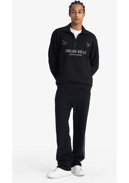 Nba Chicago Bulls Relax Fit Polo Yaka Jakarlı SWEATSHIRT F5859AX25WN fiyatları