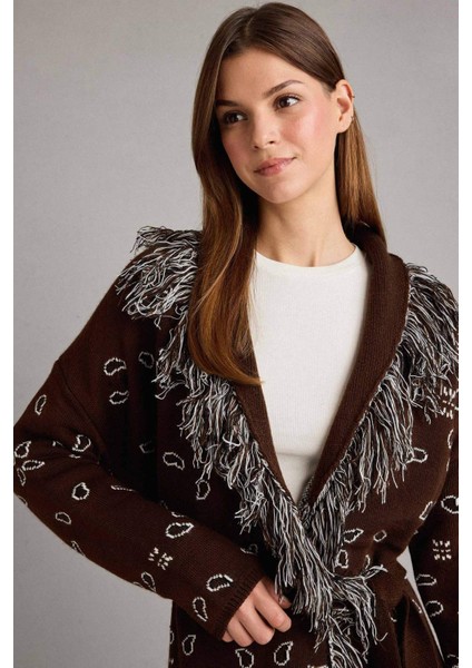 Standart Fit Püskül Detaylı Uzun Hırka G6600AX25WN modelleri