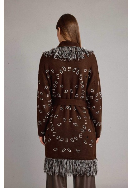 Standart Fit Püskül Detaylı Uzun Hırka G6600AX25WN indirimleri