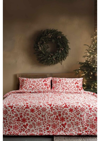 Cotton Collection Kışlık Pazen Tek Kişilik Nevresim Seti Floral