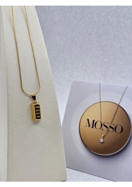 Xuping Külçe Model Altın Renk Çelik Kolye fiyatları