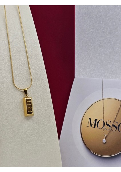 Xuping Külçe Model Altın Renk Çelik Kolye modelleri