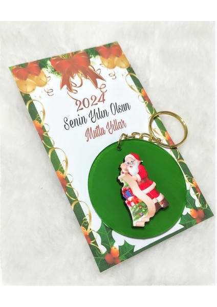 Yılbaşı Temalı 5'li Noel Baba Anahtarlık Seti, Şık ve Eğlenceli Hediye Seçeneği