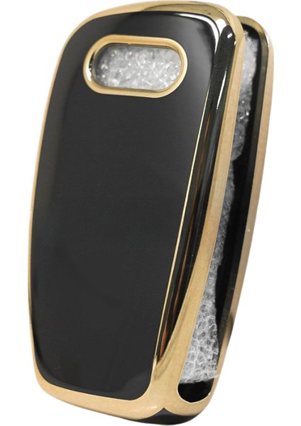Audi A1 A3 A4 A5 B6 B7 B8 A6 A7 C5 C6 4f Q3 Q5 Q7 Tt 3 Buton Nano Anahtar Kılıfı Siyah-Gold fırsatları