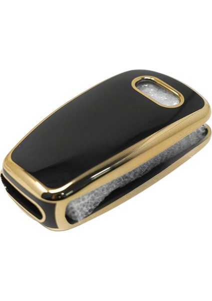 Audi A1 A3 A4 A5 B6 B7 B8 A6 A7 C5 C6 4f Q3 Q5 Q7 Tt 3 Buton Nano Anahtar Kılıfı Siyah-Gold indirimleri