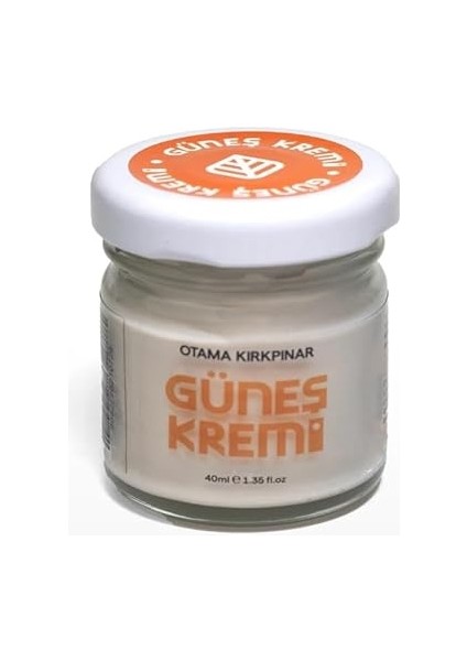 Kırkpınar Çinko Mineralli Doğal 21 Spf Güneş Kremi 40 ml