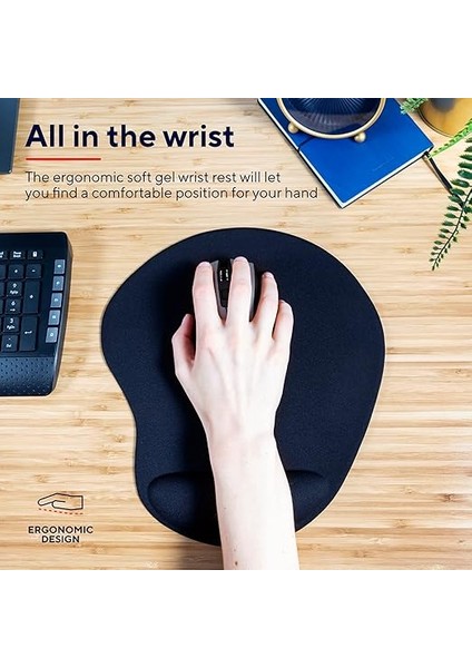 Bigfoot Xl Jel Fare Altlığı (Ekstra Büyük Fare Yüzeyi 255 x 295 Mm, Ergonomik Yumuşak Jel Bilek Desteği, Sıvı Kontrol Için Yüzey Yapısı) Siyah fiyatları