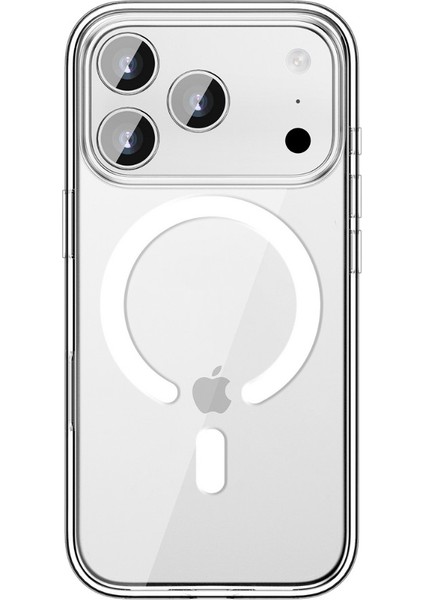 Apple iPhone 17 Pro Max Uyumlu Magesafe Wireless Şarj Özellikli Şeffaf Silikon Kılıf