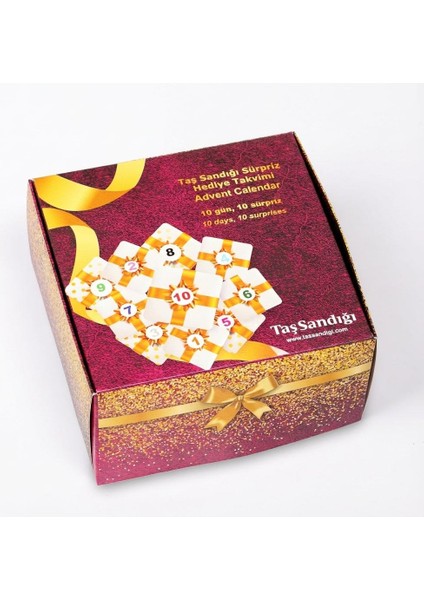 10’lu Doğal Taş Kutusu – 10 Lu Advent Calender - Her Kutudan Farklı Bir Ürün!