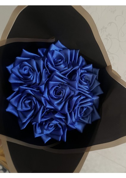 Solmayan Mavi 7li Gül