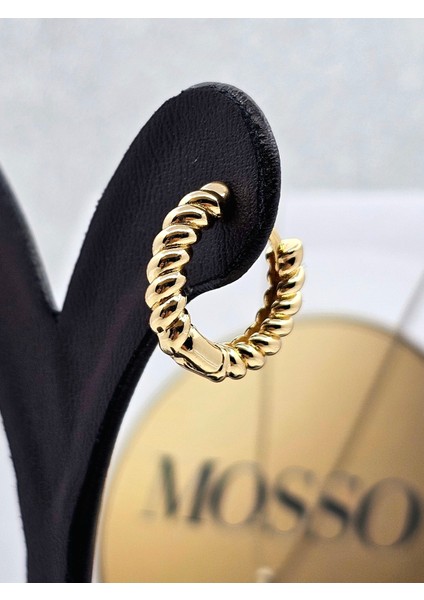 Xuping Burgu Model Çelik Küpe Gold Renk