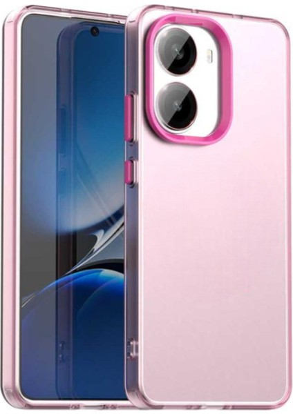 Poco X7 Pro Uyumlu Kılıf Sararmaz Leke Tutmaz Buzlu Mat Renkli Soft Transparan Silikon Kapak