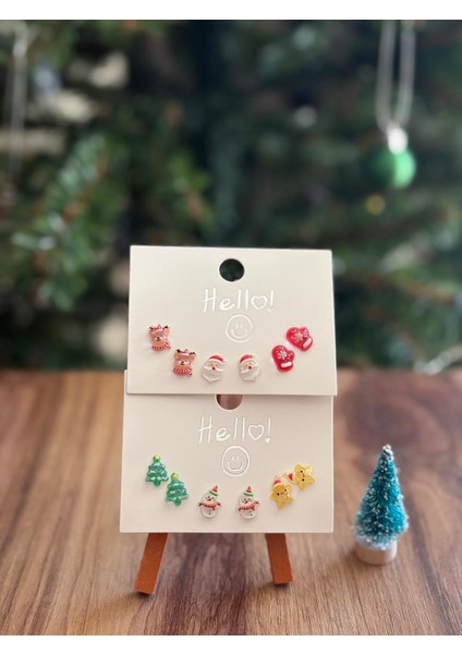 Yılbaşı Temalı Küpe Seti