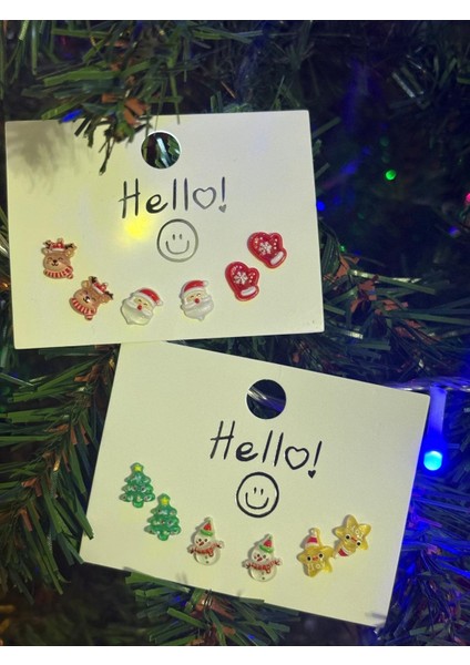 Yılbaşı Temalı Küpe Seti fiyatları