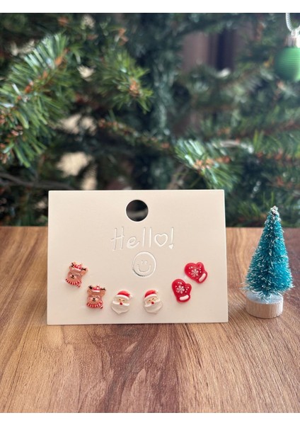 Yılbaşı Temalı Küpe Seti fırsatları