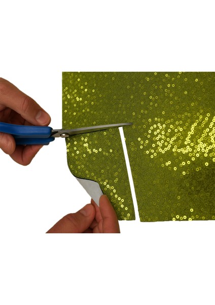 Işıltılı Yapışkanlı Yaratıcı Eğlenceli El Işi Parlayan Kumaş 4 Farklı Renk