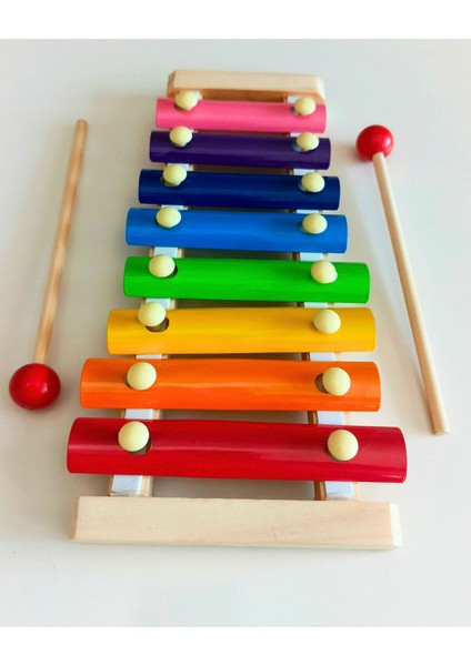 Renkli Ahşap 8 Nota Eğitici Ksilefon ile Müzik Keyfi fiyatları