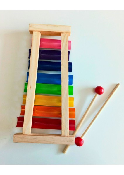 Renkli Ahşap 8 Nota Eğitici Ksilefon ile Müzik Keyfi fırsatları