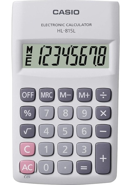 HL-815L-WE 8 Hane Beyaz Hesap Makinesi
